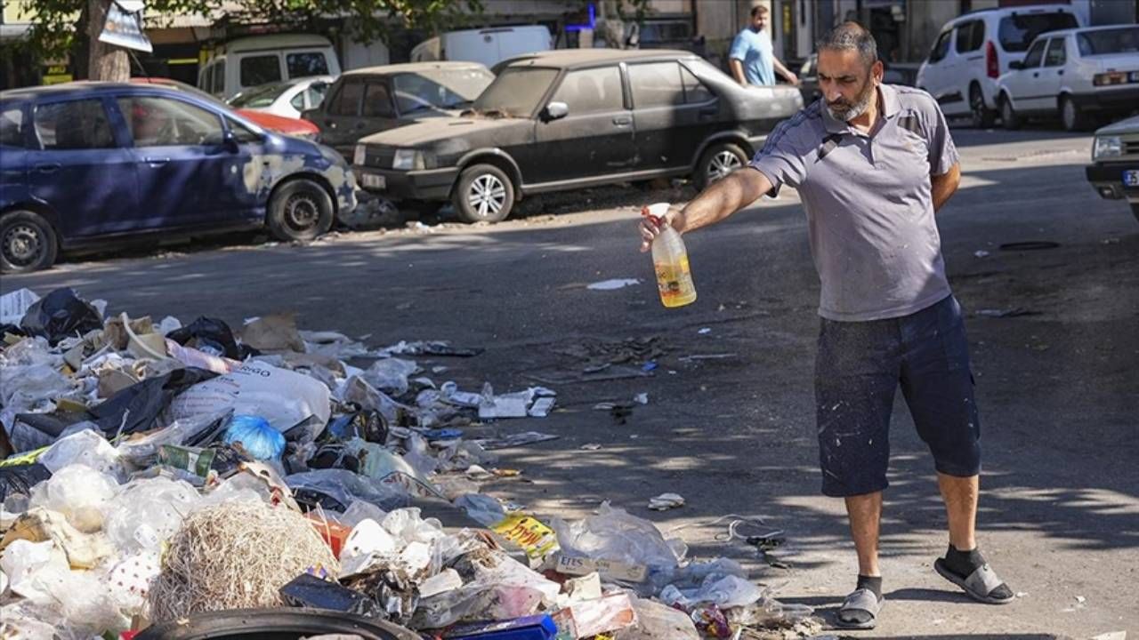 İzmir’de çöp krizi: Esnaf haşereyi mazotla önlemeye çalışıyor