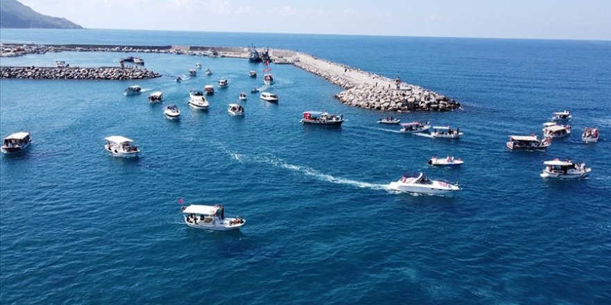 Hatay’da Sumud Filosu’nu “selamlama” etkinliği düzenlendi