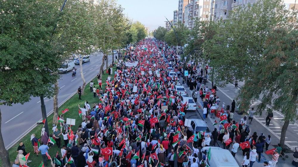 Kahramanmaraş’ta binler Hamas direnişini ve SUMUD yolcularını selamladı 