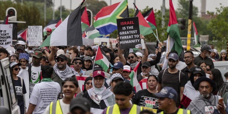 Güney Afrika’da İsrail’in Küresel Sumud Filosu’na saldırısı protesto edildi