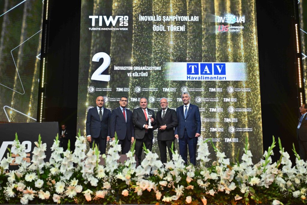 TAV Havalimanları İnovaLİG 2025’te İkincilik Ödülü Aldı
