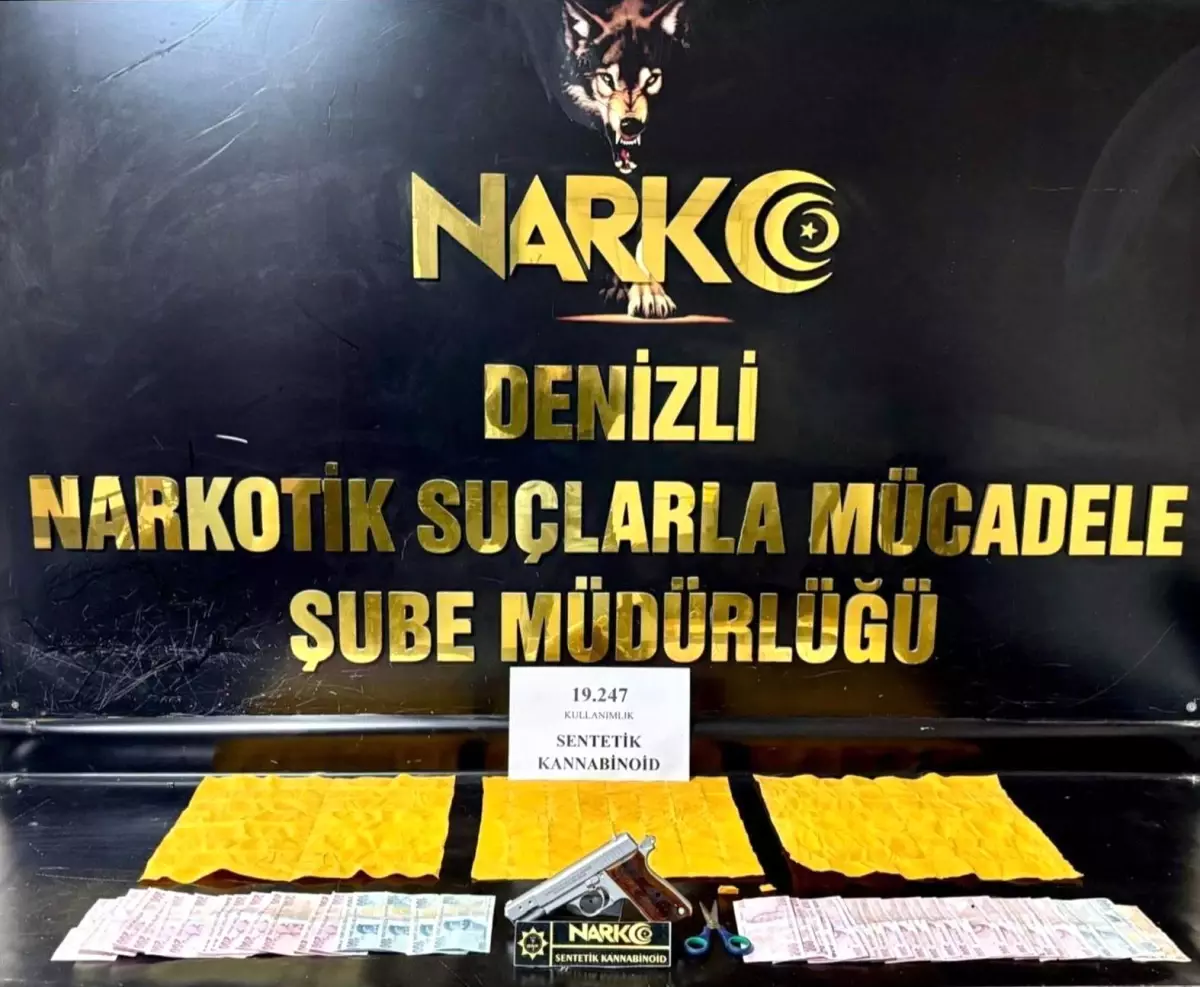 Denizli’de Uyuşturucu Operasyonunda 19 Bin Kullanımlık Denizli’de Uyuşturucu Operasyonunda 19 Bin Kullanımlık