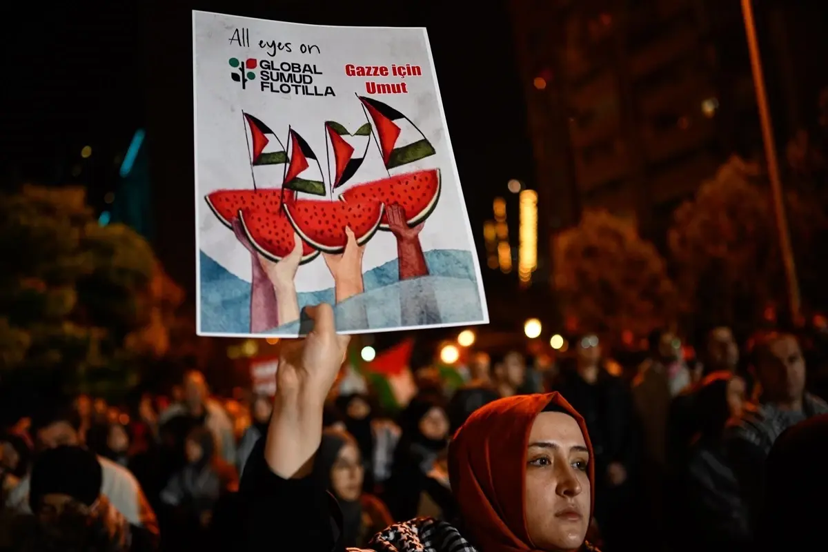 Ankara’da ABD Büyükelçiliği Önünde Gazze İçin Protesto Ankara’da ABD Büyükelçiliği Önünde Gazze İçin Protesto