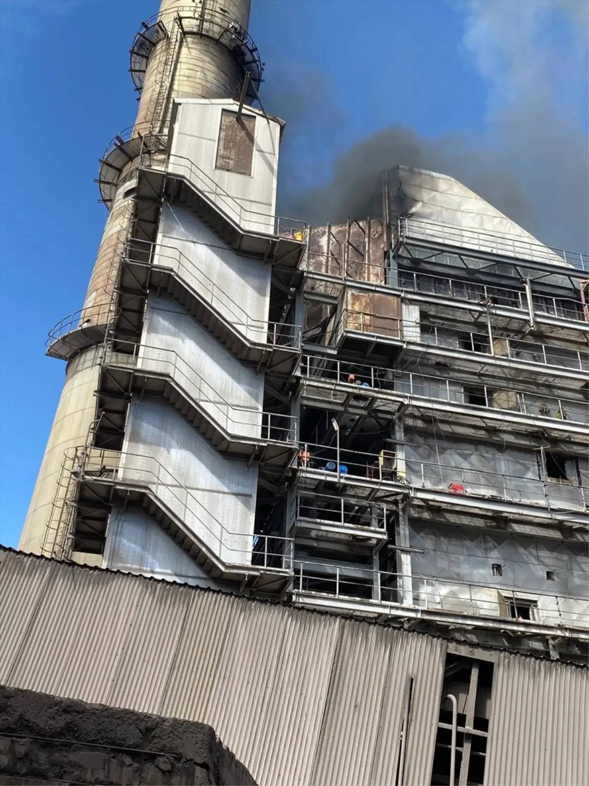 Sivas’ta Termik Santralde Yangın Çıktı