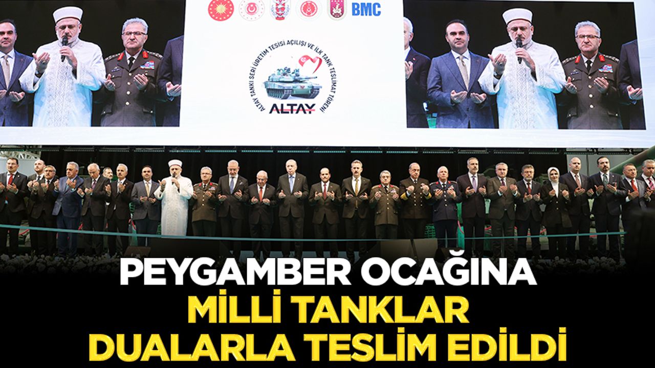 Milli Tankların Dualarla Teslim Töreni Gerçekleşti Milli Tankların Dualarla Teslim Töreni Gerçekleşti