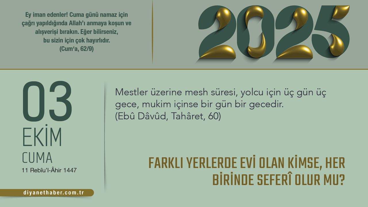 Farklı Yerlerde Evi Olan Kimse, Her Birinde Seferî Olur Mu?