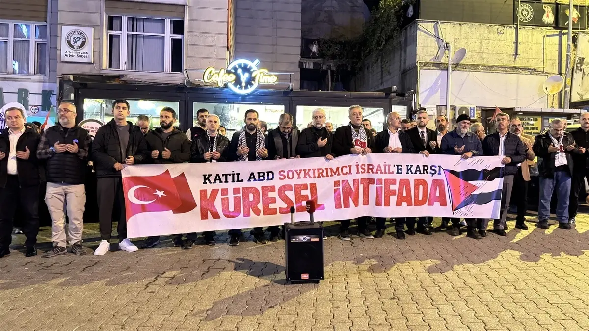 Trabzon ve çevre illerde İsrail’in Küresel Sumud Filosu’na saldırılarına tepki Trabzon ve çevre illerde İsrail’in Küresel Sumud Filosu’na saldırılarına tepki
