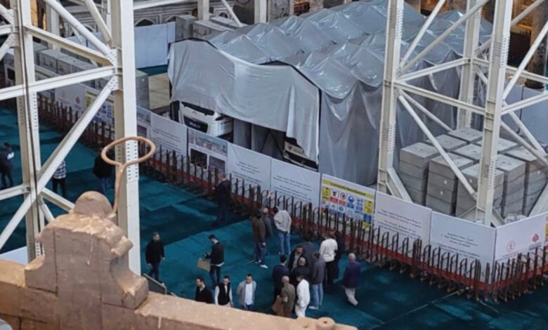 Ayasofya Camii’nde Restorasyon Çalışmaları Devam Ediyor Ayasofya Camii’nde Restorasyon Çalışmaları Devam Ediyor