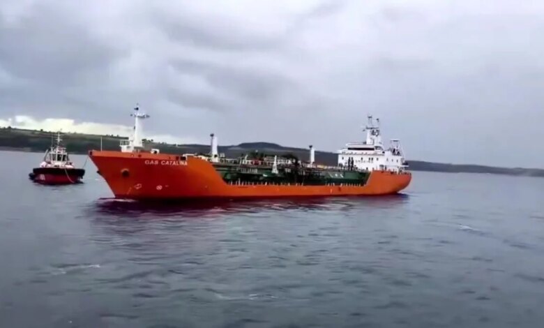 Çanakkale Boğazı’nda LPG Yüklü Tanker Kurtarıldı