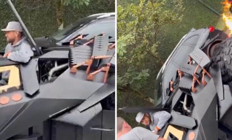 Neymar’ın 1.3 Milyon Euro’ya Aldığı Batmobile Trafiğe