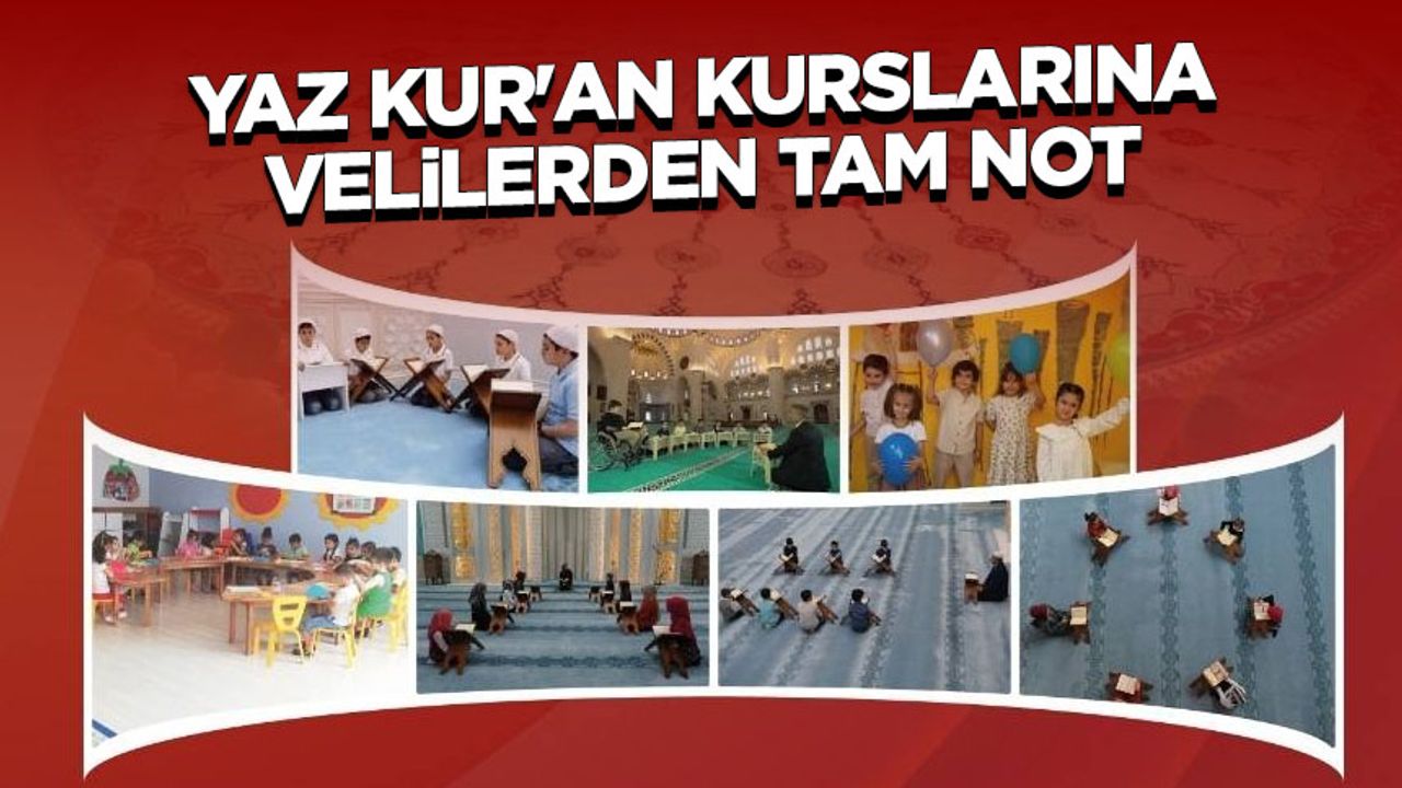 Yaz Kur’an Kursları Veli Memnuniyet Anketi Sonuçları Yaz Kur’an Kursları Veli Memnuniyet Anketi Sonuçları